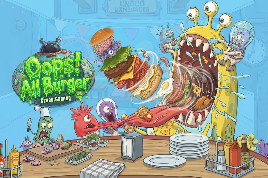 ภาพเกมทดลอง Oops! All Burger